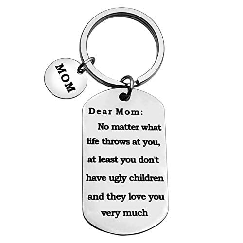 Thanks For Being Right Mother’s Day Birthday Gift Mom Wood Keychain 
